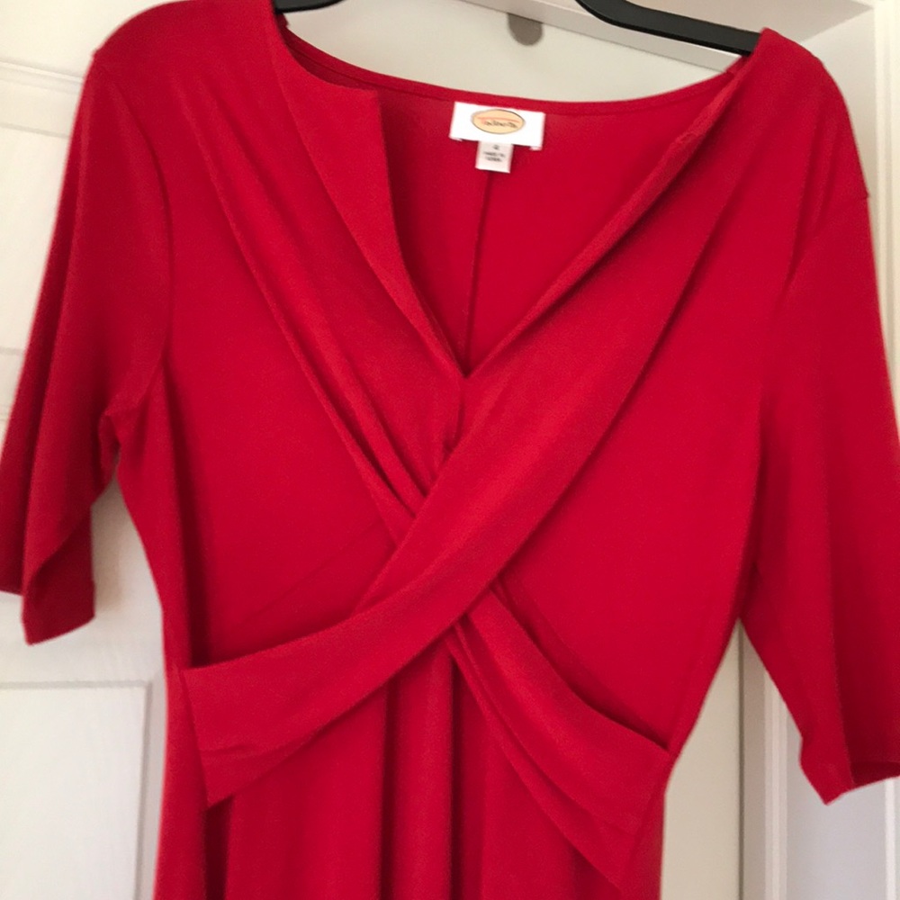Size 4 red Talbots dress